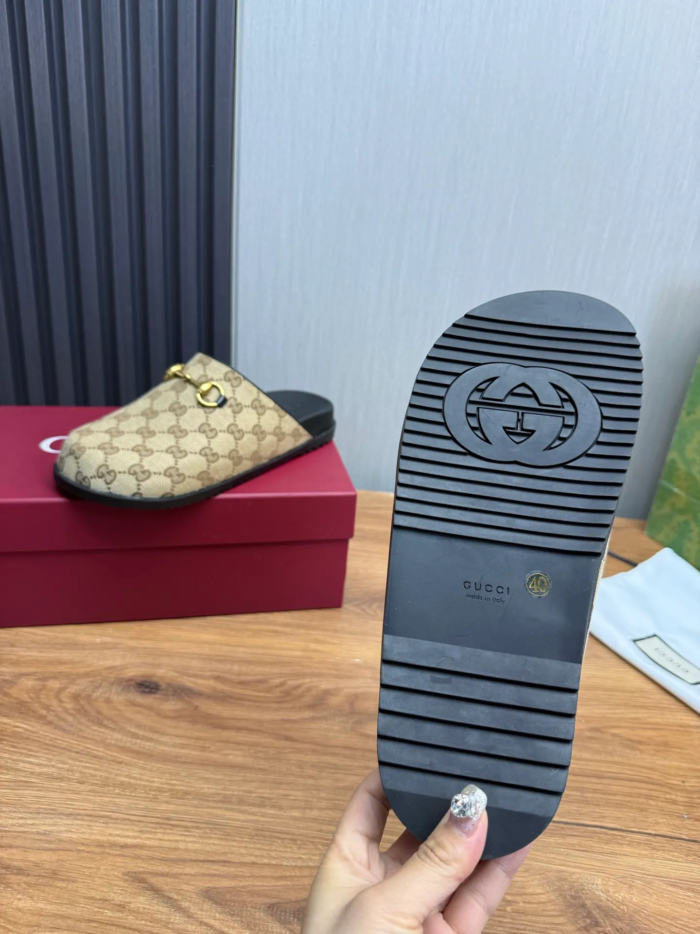 Men's men's shoes💰Pili 400💰Maoli 440💰 ＧＵＣＣＩGucci. Popular couple slippers hot sale🩷💚 🩴Official website one to one production 35-45 size 45 46 🉑️Customized!